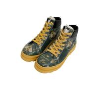 DOGO Women's Vegan Leather Multicolored Ankle Boots - Queen Bee Pattern, Multicolored, 8 UK