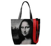 DOGO Women's Vegan Tote Bag, Mona Lisa Bw, One Size, Contemporary