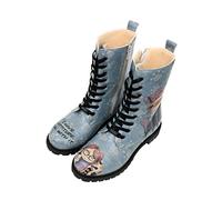 DOGO Women's Zipsy Fashion Boots, Bleu, 2 UK