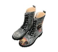 DOGO Women's Zipsy Fashion Boots, Gris, 2 UK