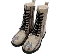 DOGO Zipsy Boots for Women - Handmade and Vegan Leather Mid Calf Boots for Women, Sky-high Love Design