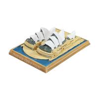 DOGOZ Sydney Opera House Australia Resin Architectural Model Crafts World Famous Architecture for Home Decoration Gift,6.7×4.7Inchs