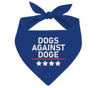 Dogs Against Doge Dog Bandana, Dark Blue Pet Scarf Accessories, Pets Triangle Muffler, Pet's Bandana for Small Medium Dogs, Political Dog Gift, Feminist Pet Bandanas A1