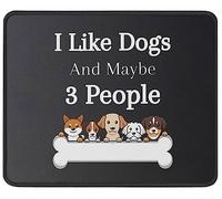Dogs and Maybe 3 People Mouse Pad Funny Graphic Pet Lover Mom Gift - 11.8" x 9.8" Mouse Mat Computer Laptop Office - Funny Cute Dog Owner Birthday Gifts