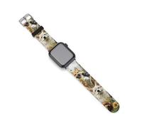 Dogs And Puppies Soft Silicone Watch Bands Replacement IWatch Straps 38mm 40mm 42mm 44mm