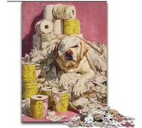 Dogs And Toilet Paper Puzzles for Adults And Teenagers, Family Game Stress Reliever Difficult Challenge Great Gifts And Toys (26x38cm)