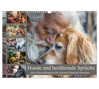 Dogs and touching sayings UK-Version (Wall Calendar 2026 DIN A3 Landscape), CALVENDO 12 Month Wall Calendar