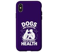 Dogs Are Essential For My Mental Health Puppy Love Therapy Case for iPhone X/XS