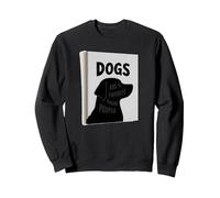 Dogs Are My Favorite Pooling People - Pet Lover Sweatshirt, Adult Unisex, Black, XL