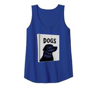 Dogs are My Favorite Pooling People - Pet Lover Tank Top, Women, Royal Blue, XXL