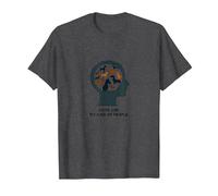 Dogs are My Kind of People - Dog Lover Silhouette Art T-Shirt, Men, Dark Heather Grey, 6XL