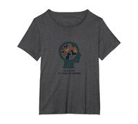 Dogs are My Kind of People - Dog Lover Silhouette Art T-Shirt, Women's Plus, Dark Heather Grey, 6X