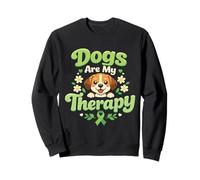 Dogs Are My Therapy Mental Health Awareness Dog Lover Sweatshirt