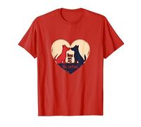 Dogs are My Valentine - Cute Pet Lover Heart T-Shirt, Men, Red, S