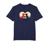 Dogs are My Valentine - Cute Pet Lover Heart T-Shirt, Men's Big and Tall, Navy, 5X Tall