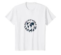 Dogs are My World Global Pet Lover T-Shirt, Kids, White, 2 Years