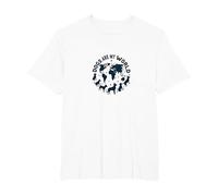 Dogs are My World Global Pet Lover T-Shirt, Men's Big and Tall, White, 3X Tall