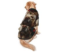Dogs at Christmas Dog Hoodie for Medium and Large Dogs – Soft Polyester Pet Clothes, Suitable for All Seasons
