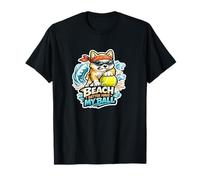 Dogs Beach Better Have My Ball Puppy Summer Graphic T-Shirt
