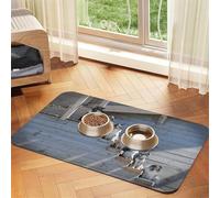 Dogs Border Collie Shetland Sheepdogs Alaskan,Waterproof Pet Feeding Mat,PU Leather Placemats for Cat Dog Water Bowl,Food Mats,30x45cm
