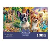 Dogs by Sea 1000 Piece Jigsaw Puzzles Family Game Challenge High Difficulty Educational Game for Adults & Kids Age 12 Years Up 52x38cm/1000pcs