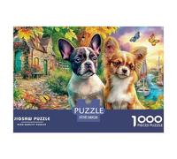 Dogs by Sea 1000 Piece Jigsaw Puzzles Suitable for Decompression And Wall Decor Birthday Gifts Educational Game for Adults And Kids 38x26cm/1000pcs