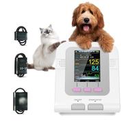 Dogs Cat Blood Pressure Monitor, Digital 2.8 Inch LCD Screen, 100 Sets Data Memory, 3 Cuffs, Electronic Sphygmomanometer for Dogs, Cats & Other Pets