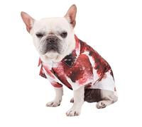 Dogs Cat Costume Vampire - Halloween Skeleton dog Costumes- Ghost Sweatshirt Pets Costumes | Spooky pet Blood Shirt | Printed pet-dog Clothes, Bloody Skeletons Clothes Dress up for Small Medium Large