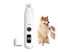 Dogs Claw Grinder Electrical - Rignit Rechargeable Nail Polish with 3 Speed Steps and LCD Display, Reliable Tool for Cats, Puppies and Rabbits | Terrimmer Claw Quiet for Klei