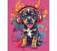 Dogs Composition Notebook: College Ruled, 110 Pages, 7.5 x 9.25 in, Fun Journal for Dogs Lovers