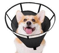 Dogs Cone - Dog Recovery Collar | Adjustable Cone ADJUSTABLE COLLA Anti Licking Breathable Anti-Bite Wound Care Visible for Neck Recovery Post Ci