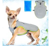 Dogs Cooling Clothes, Adjustable Breathable Lightweight Comfortable Vest, 20-25 Inches Outfit with Strong Frame, Rubber Base Detail, Training Utility Clips, Home Accessories for Living Room Backyard