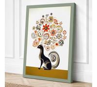 Dog's Creative Mind Modern Canvas Wall Art Print 24x16 Inch (61 x 41 cm)