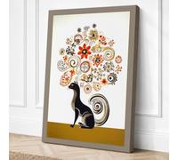 Dog's Creative Mind Modern Canvas Wall Art Print 30x20 Inch (76 x 51 cm)