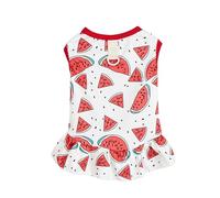 Dogs Cute Print Dress With Traction Rings Dogs Skirt Spring Comfortable Dresses Lovely Cats Skirt Dog Dress Harnesses For Small Dog Dresses With Color Printed For Girl