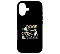 Dogs Drool Cats Prowl I Schedule For Veterinary Receptionist Case for iPhone 17