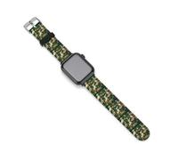 Dogs Eating Pizza Silicone Watch Straps Compatible For IWatch 38mm 40mm 42mm 44mm Watchbands