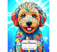 Dogs Forever: Cute Stained-Glass Mini Goldendoodle Composition Notebook for Dog Lovers (108 Pages, College Ruled)