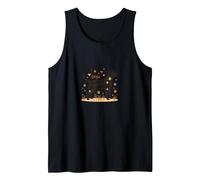 Dogs Forever Grateful Pet Love Paw Tank Top, Men, Black, S