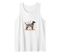 Dogs Forever Grateful Pet Love Paw Tank Top, Men, White, M