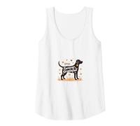 Dogs Forever Grateful Pet Love Paw Tank Top, Women, White, XXL