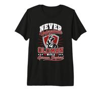 Dogs Grandpa Never Underestimate an Old MAN German Shepherd Premium T-Shirt