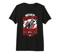 Dogs Grandpa Never Underestimate an Old MAN German Shepherd Premium T-Shirt