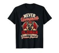 Dogs Grandpa Never Underestimate an Old MAN German Shepherd T-Shirt