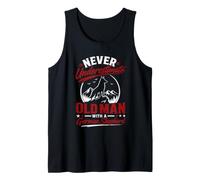 Dogs Grandpa Never Underestimate an Old MAN German Shepherd Tank Top