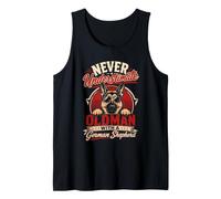 Dogs Grandpa Never Underestimate an Old MAN German Shepherd Tank Top