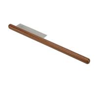 Dogs Hair Removal Comb, Walnut + Stainless Steel Material Pet Open Knot Chamber A Single Design Durable to Use for Small Pets for Rabbits (A, single-row comb with dense teeth (for medium)