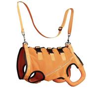 Dog's Hind Leg Injured Walking Belt, Summer Breathable & Washable Dog Lift Harness, Pets Mobility Aids/Emergency Sling/Pet Walking Assistive Strap(Orange,S)