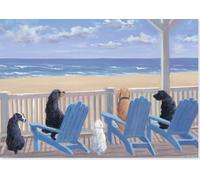 Dogs In Deck Chairs Note Cards (Boxed Cards, Stationery)