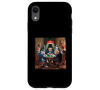 Dogs In Suits Playing Poker Mafia Style Vibes Dog Gambling Case for iPhone XR